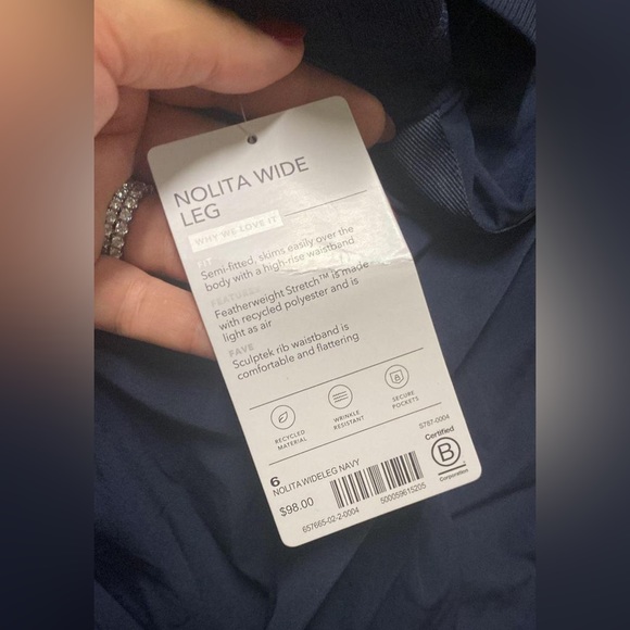 Athleta Nolita Wide Leg // Navy #657665 - Picture 11 of 16